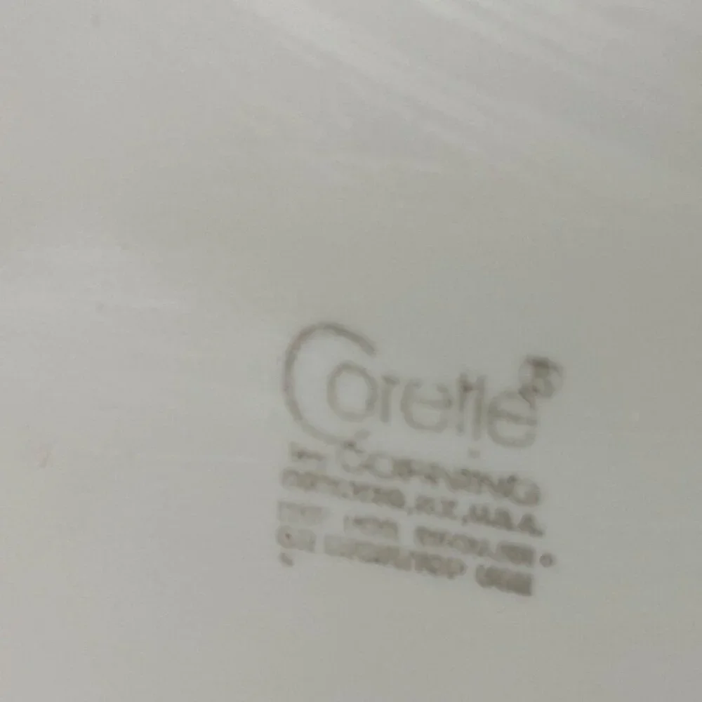 Vtg Corelle Windflower Sandstone 3 Luncheon Salad Appetizer Plates Peach Blue 9